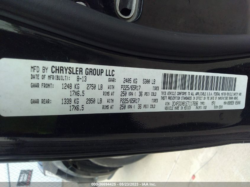 2014 DODGE JOURNEY AMERICAN VALUE PKG - 3C4PDCAB1ET117696