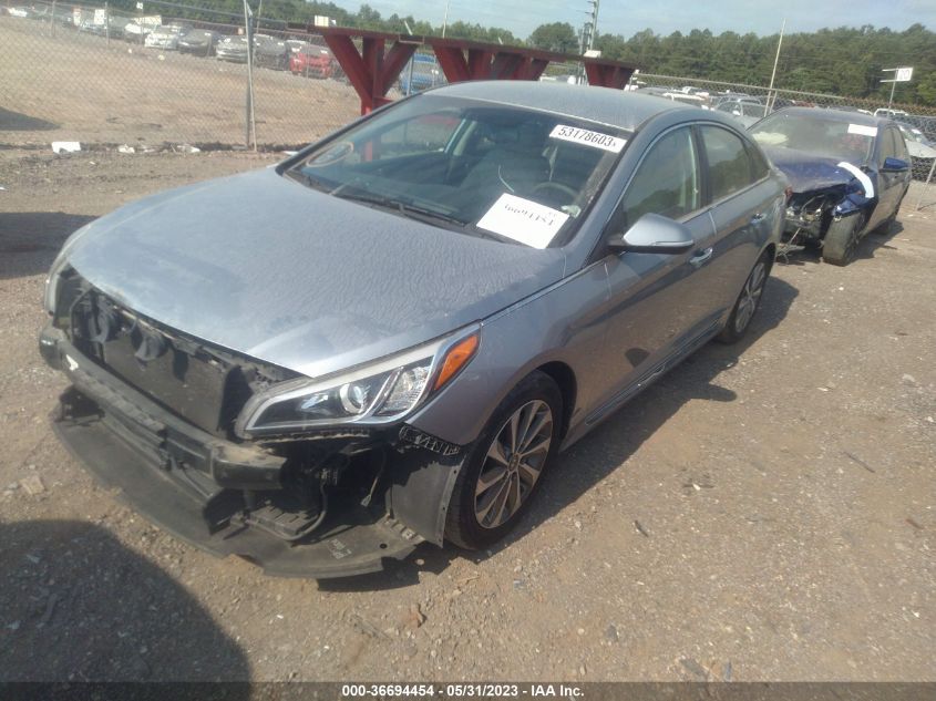 2015 HYUNDAI SONATA 2.4L SPORT - 5NPE34AF0FH051534