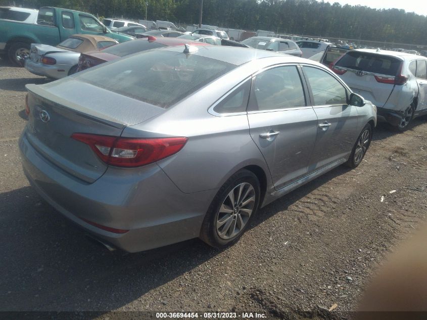 2015 HYUNDAI SONATA 2.4L SPORT - 5NPE34AF0FH051534