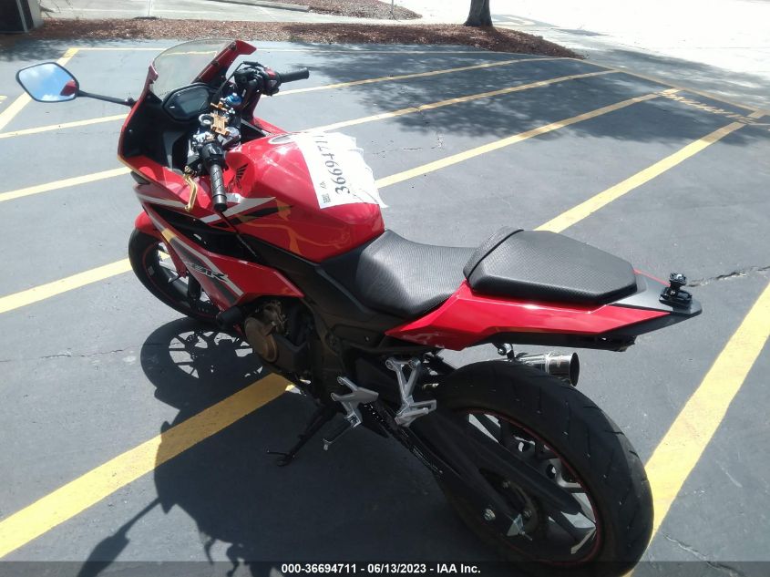 2017 HONDA CBR500 R MLHPC4469H5400095