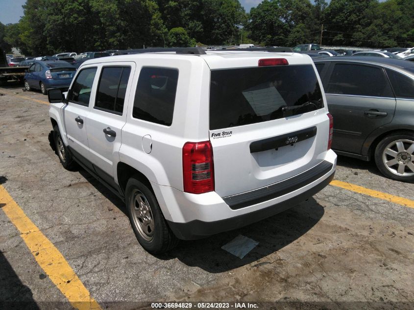 2015 JEEP PATRIOT SPORT - 1C4NJPBA6FD313878