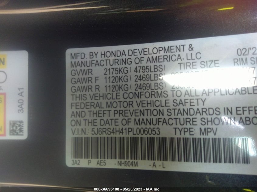 2023 HONDA CR-V EX - 5J6RS4H41PL006053