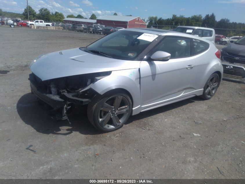 2014 HYUNDAI VELOSTER TURBO - KMHTC6AE3EU191474