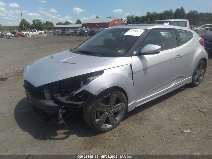 2014 HYUNDAI VELOSTER TURBO - KMHTC6AE3EU191474