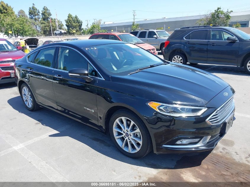 2017 FORD FUSION HYBRID SE - 3FA6P0LU9HR370742