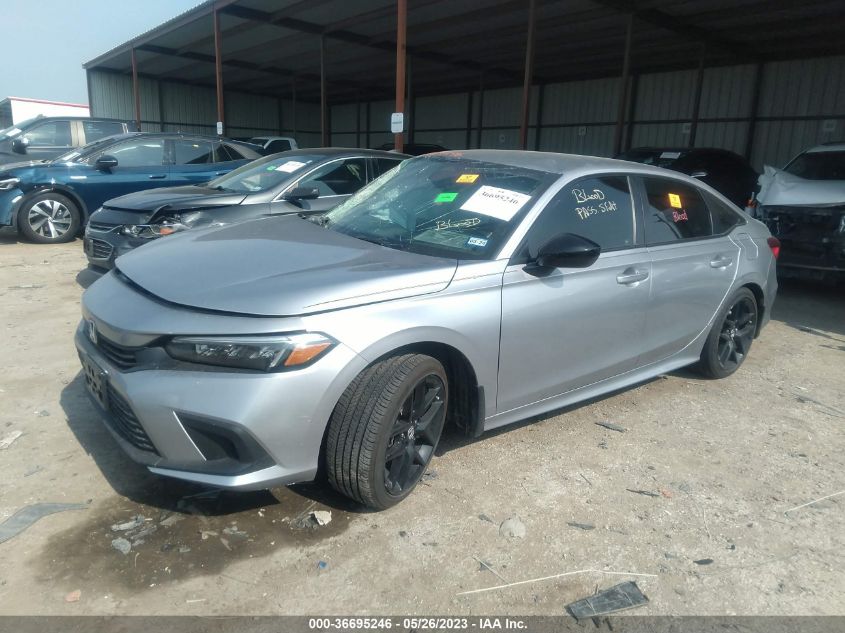 2022 HONDA CIVIC SEDAN SPORT - 2HGFE2F56NH579025