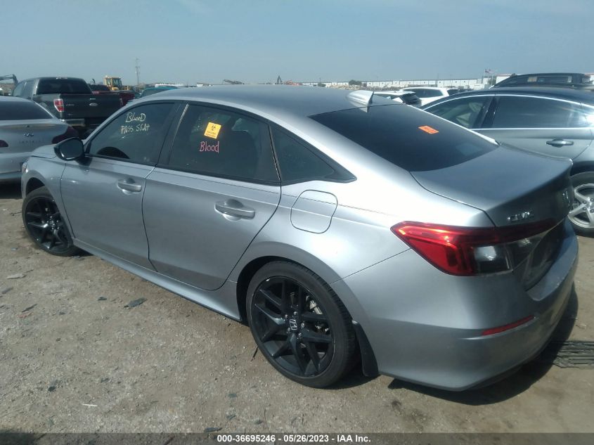 2022 HONDA CIVIC SEDAN SPORT - 2HGFE2F56NH579025