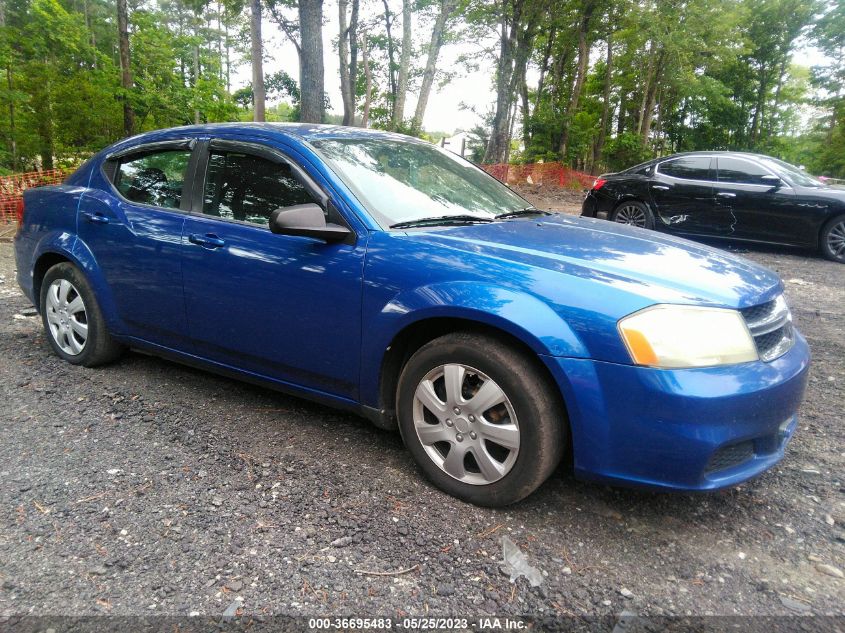 2013 DODGE AVENGER SE V6 - 1C3CDZAG5DN749360