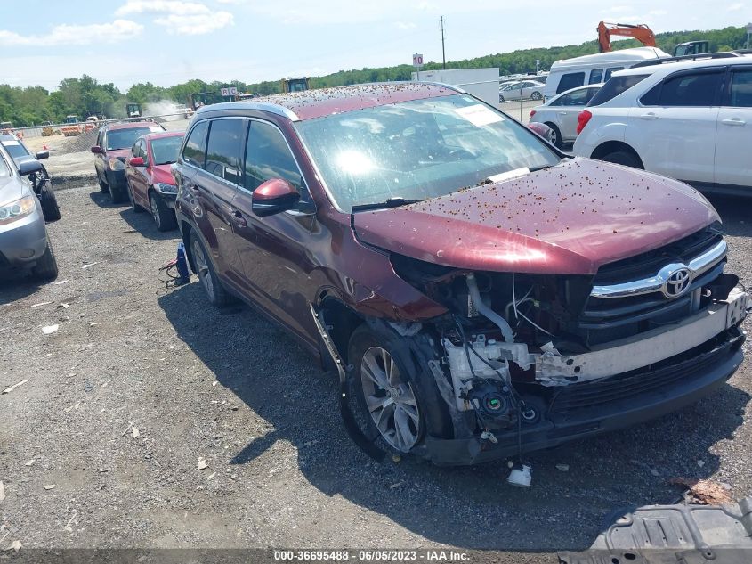 2014 TOYOTA HIGHLANDER XLE - 5TDJKRFHXES029669