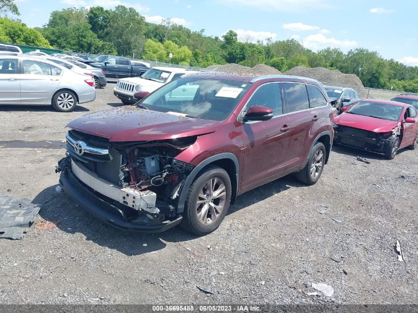 2014 TOYOTA HIGHLANDER XLE - 5TDJKRFHXES029669