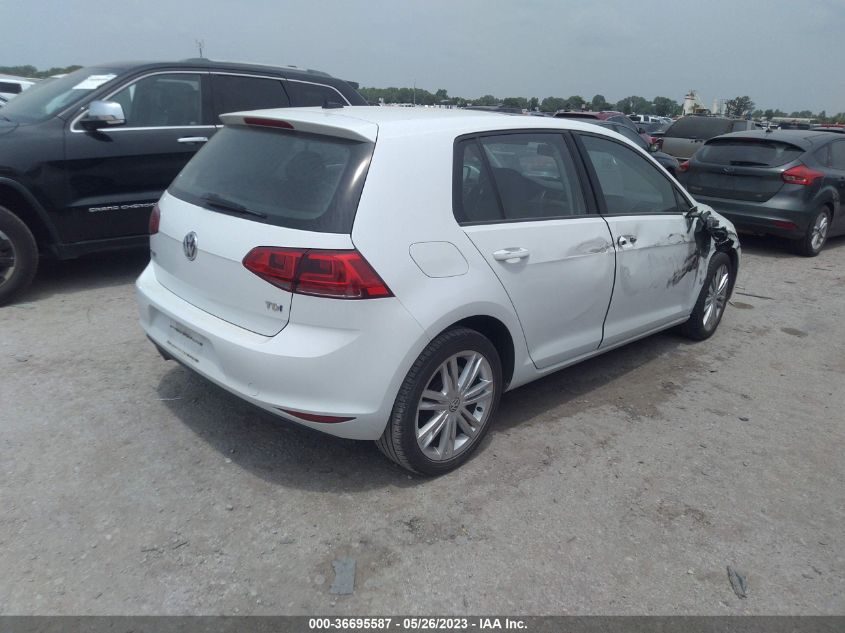 2015 VOLKSWAGEN GOLF TDI SE - 3VW2A7AU4FM036941