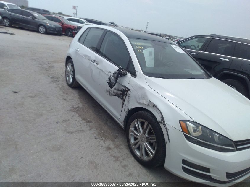 2015 VOLKSWAGEN GOLF TDI SE - 3VW2A7AU4FM036941