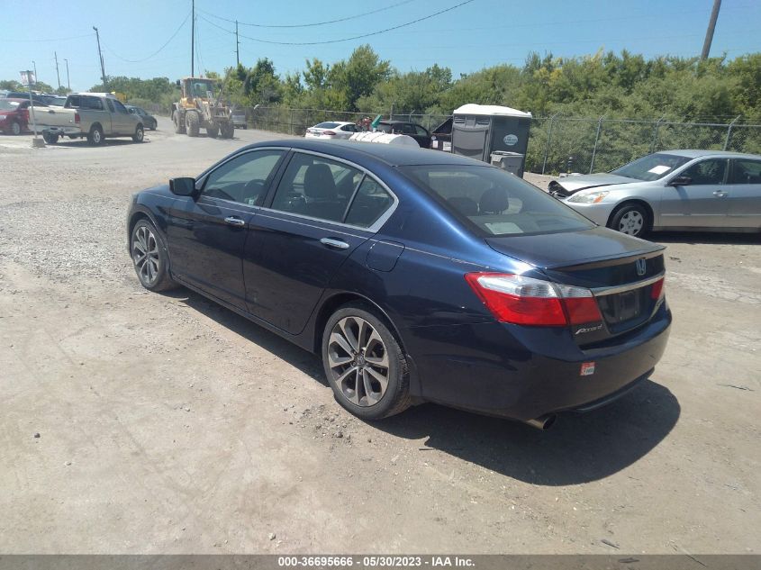 2015 HONDA ACCORD SEDAN SPORT - 1HGCR2F55FA143676
