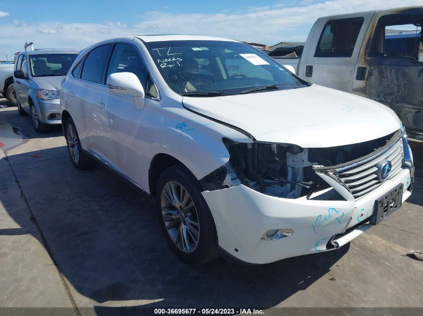 2013 LEXUS RX 450H - JTJZB1BA8D2413062