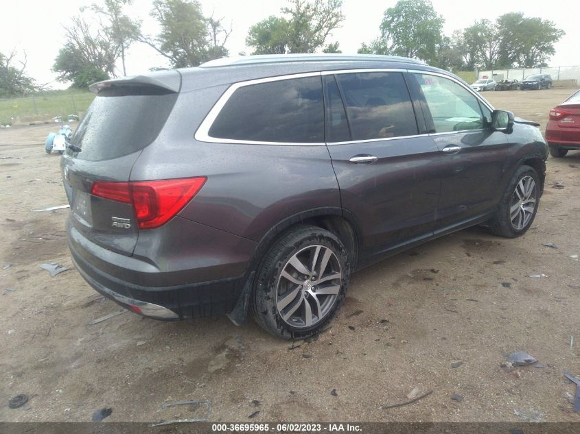 2017 HONDA PILOT TOURING - 5FNYF6H90HB067847