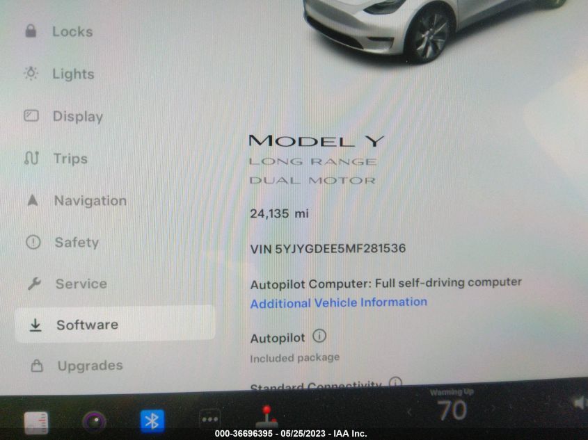 2021 TESLA MODEL Y LONG RANGE - 5YJYGDEE5MF281536