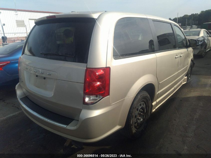 2014 DODGE GRAND CARAVAN SE - 2C4RDGBGXER235663