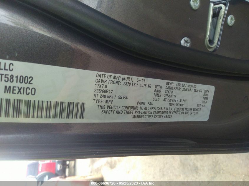 2021 JEEP COMPASS LATITUDE - 3C4NJCBB8MT581002