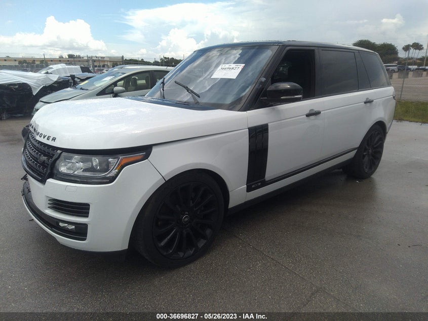 VIN SALGS5FE5HA322124 2017 LAND ROVER RANGE ROVER