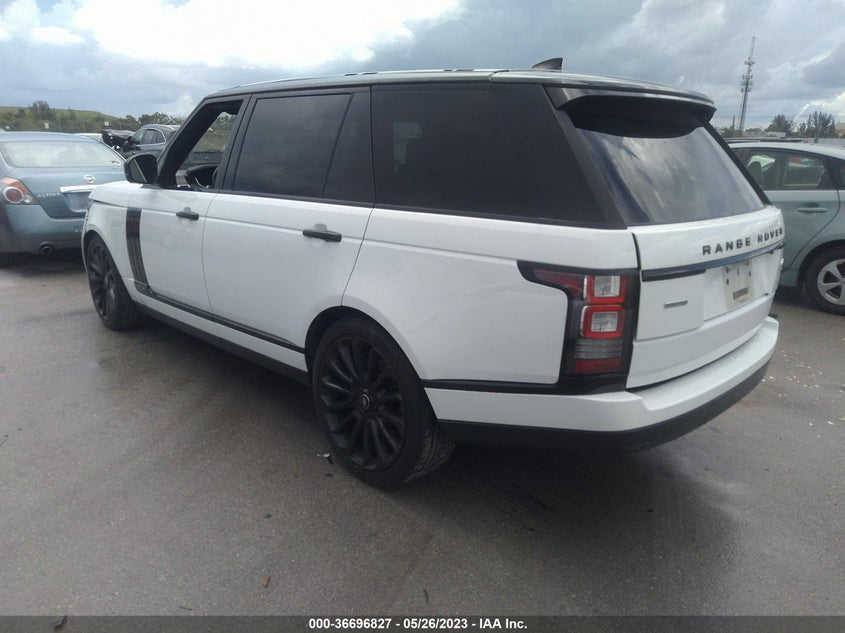 VIN SALGS5FE5HA322124 2017 LAND ROVER RANGE ROVER