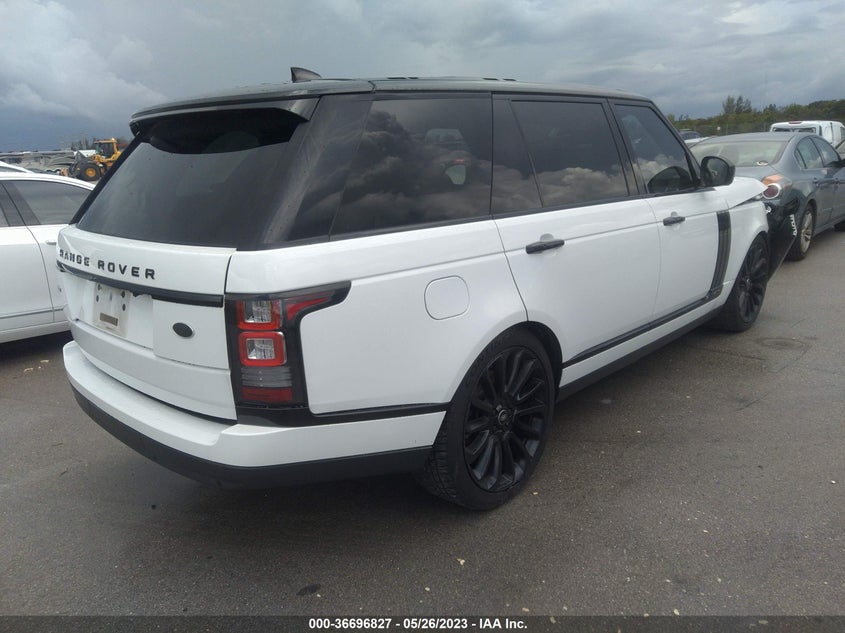 VIN SALGS5FE5HA322124 2017 LAND ROVER RANGE ROVER
