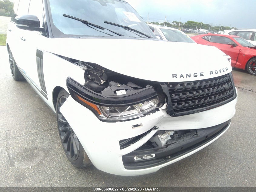 VIN SALGS5FE5HA322124 2017 LAND ROVER RANGE ROVER