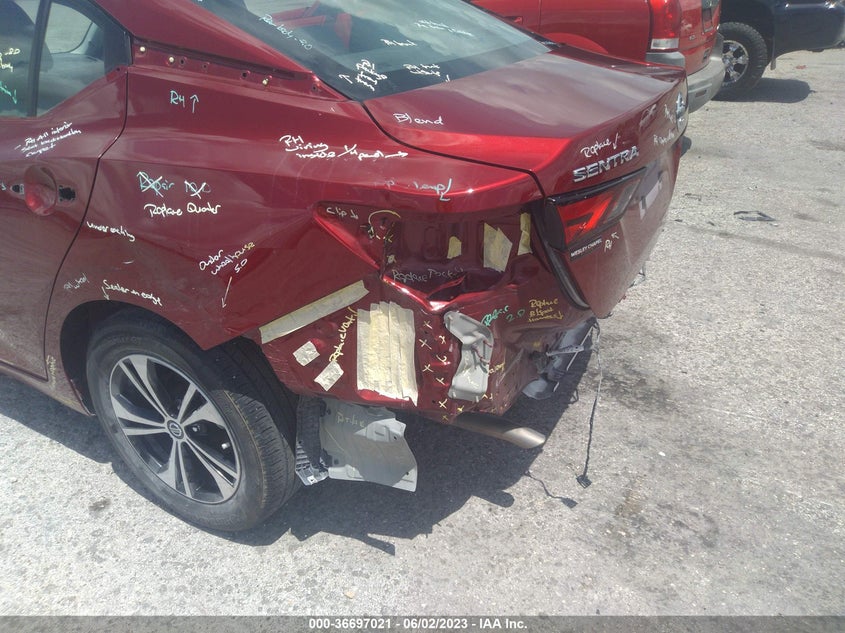 VIN 3N1AB8CVXMY319442 2021 NISSAN SENTRA SV