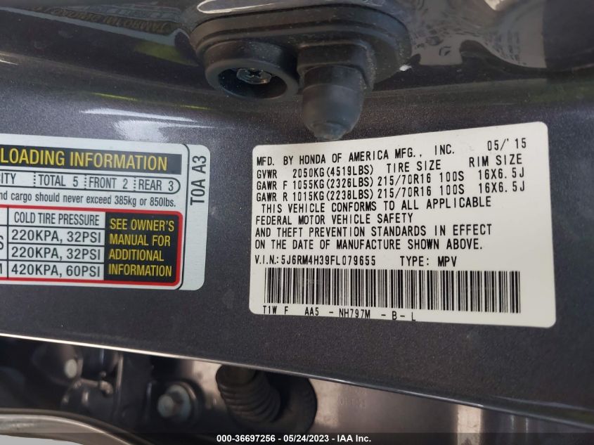 2015 HONDA CR-V LX - 5J6RM4H39FL079655