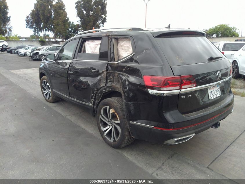 2022 VOLKSWAGEN ATLAS 3.6L V6 SEL - 1V2BR2CA4NC520317