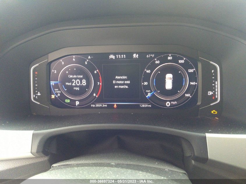 2022 VOLKSWAGEN ATLAS 3.6L V6 SEL - 1V2BR2CA4NC520317
