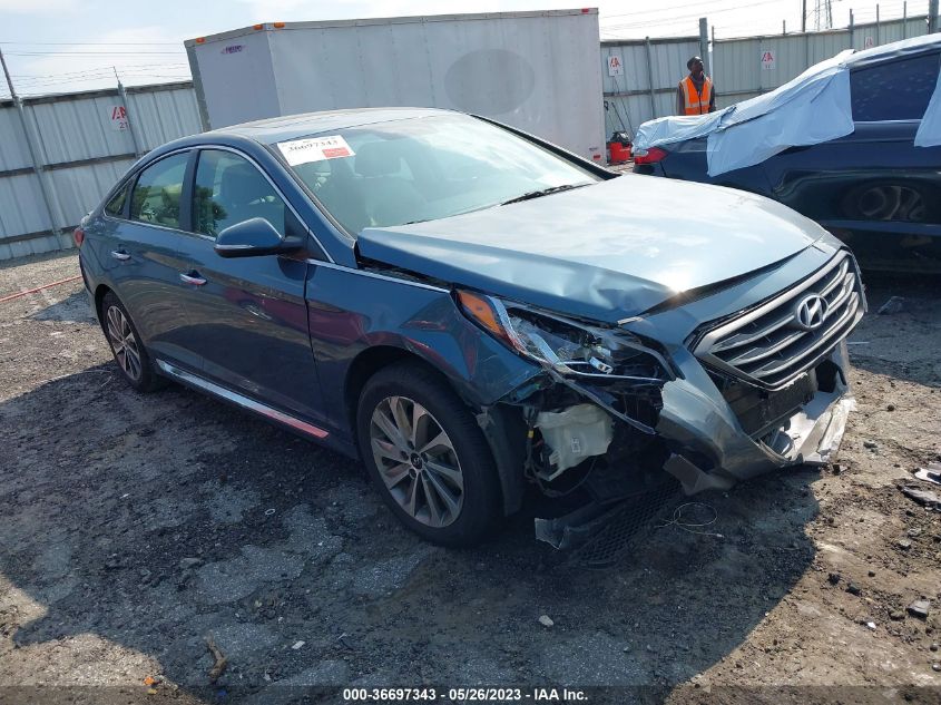 2016 HYUNDAI SONATA 2.4L SPORT - 5NPE34AF7GH396318