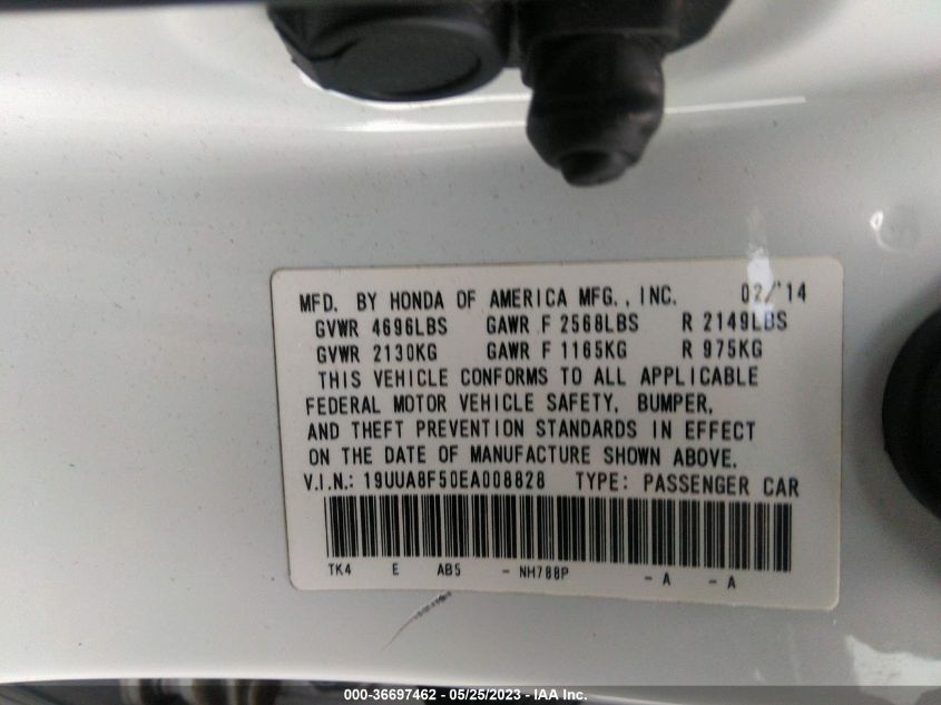 2014 ACURA TL TECH - 19UUA8F50EA008828