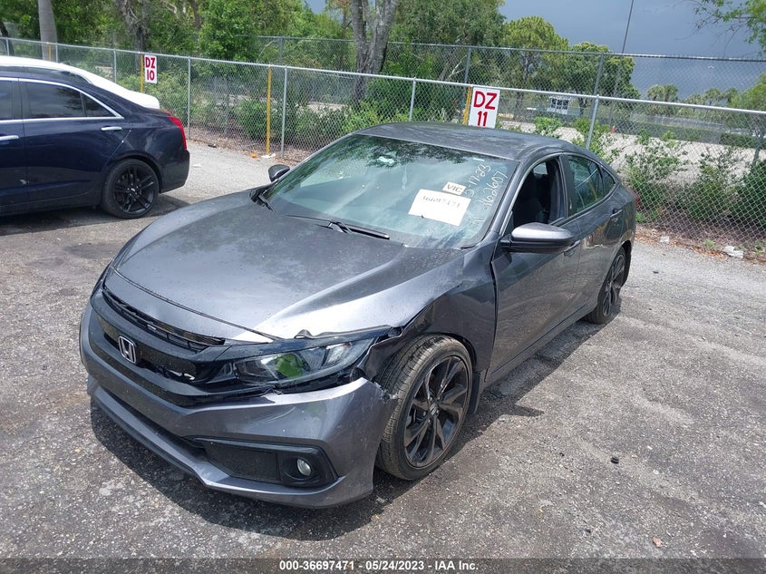 VIN 2HGFC2F87LH572002 2020 HONDA CIVIC SEDAN SPORT