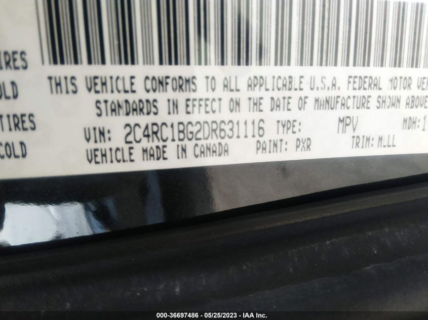 2013 CHRYSLER TOWN & COUNTRY TOURING - 2C4RC1BG2DR631116