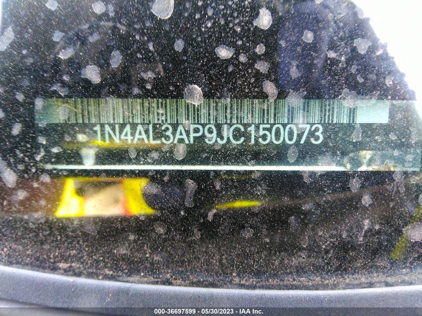 VIN 1N4AL3AP9JC150073 2018 NISSAN ALTIMA 2.5 SL