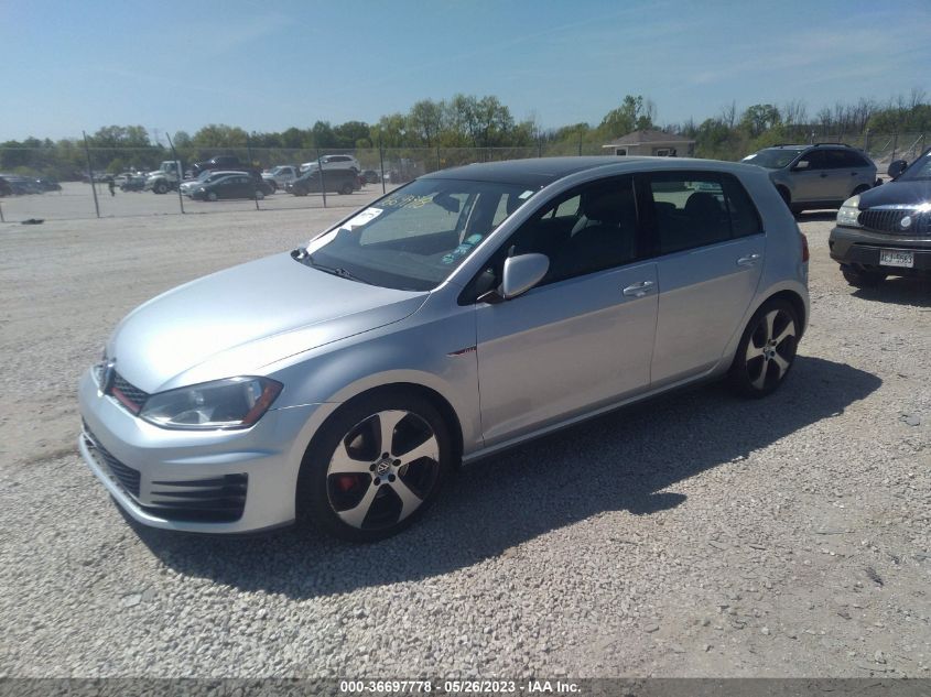 2015 VOLKSWAGEN GOLF GTI AUTOBAHN - 3VW4T7AU4FM006518