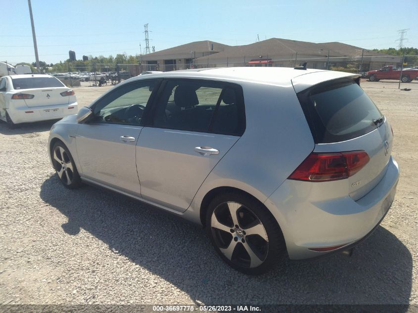 2015 VOLKSWAGEN GOLF GTI AUTOBAHN - 3VW4T7AU4FM006518