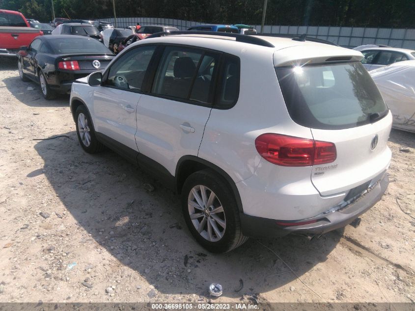 2017 VOLKSWAGEN TIGUAN - WVGAV7AX9HK043290