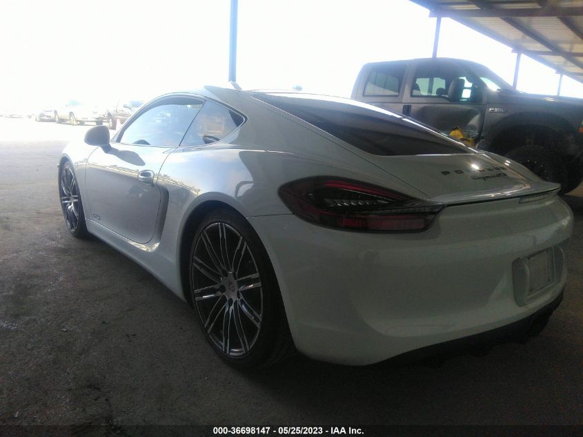 2015 PORSCHE CAYMAN S/GTS WP0AB2A85FK180393