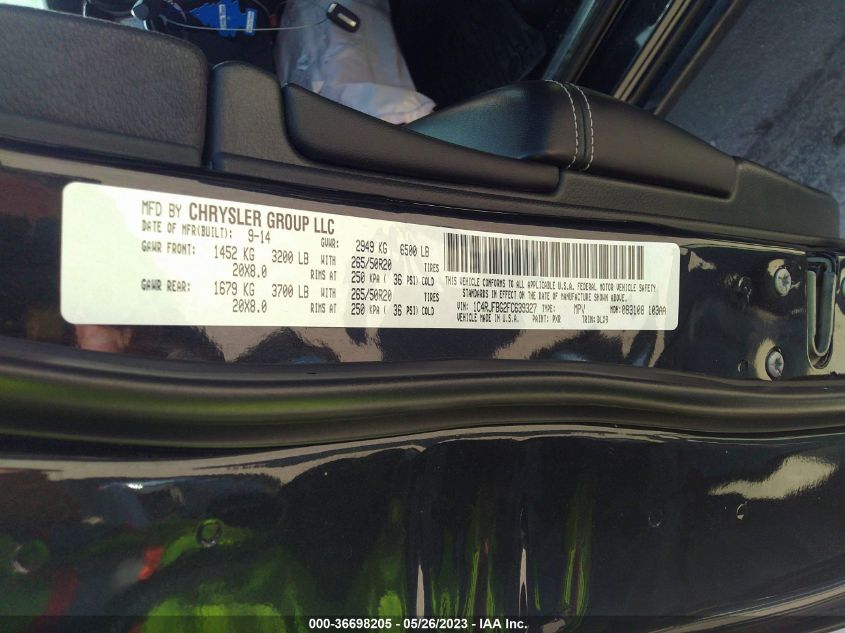 2015 JEEP GRAND CHEROKEE LIMITED - 1C4RJFBG2FC639327