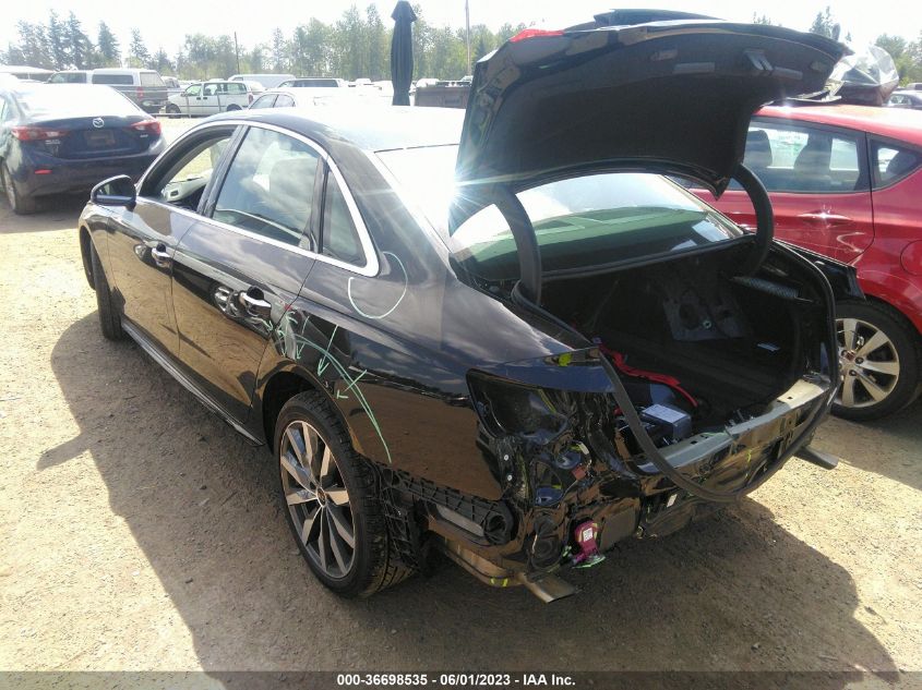 2022 AUDI A4 SEDAN PREMIUM PLUS - WAUBBAF47NN009868