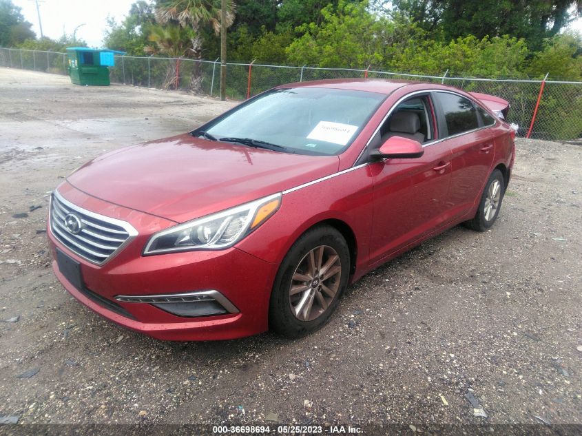 2015 HYUNDAI SONATA 2.4L SE - 5NPE24AF7FH208107