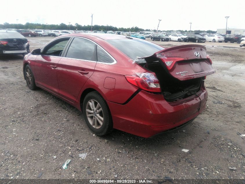 2015 HYUNDAI SONATA 2.4L SE - 5NPE24AF7FH208107