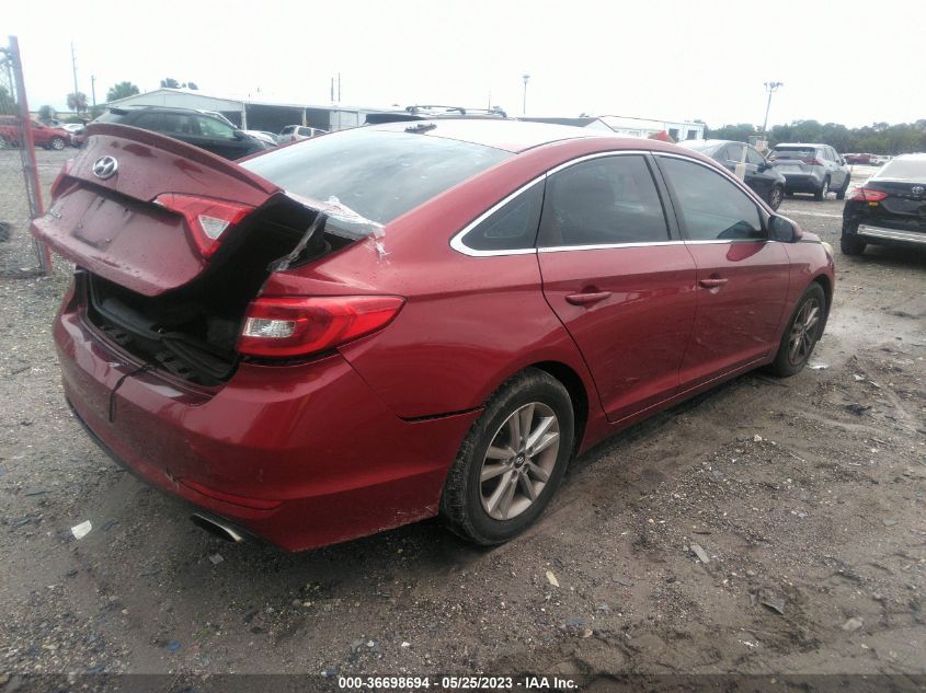 2015 HYUNDAI SONATA 2.4L SE - 5NPE24AF7FH208107