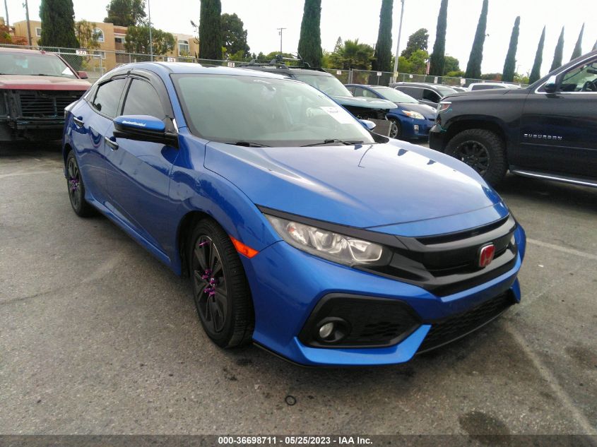 2018 HONDA CIVIC HATCHBACK EX - SHHFK7H53JU408314