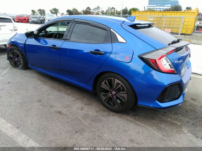 2018 HONDA CIVIC HATCHBACK EX - SHHFK7H53JU408314