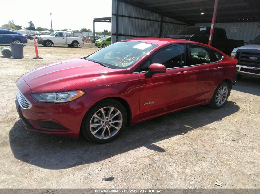 2017 FORD FUSION HYBRID SE - 3FA6P0LUXHR238556