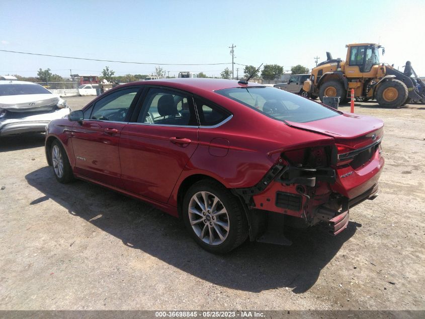 2017 FORD FUSION HYBRID SE - 3FA6P0LUXHR238556