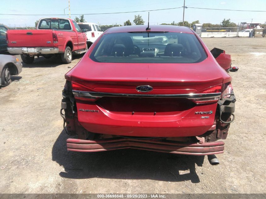 2017 FORD FUSION HYBRID SE - 3FA6P0LUXHR238556