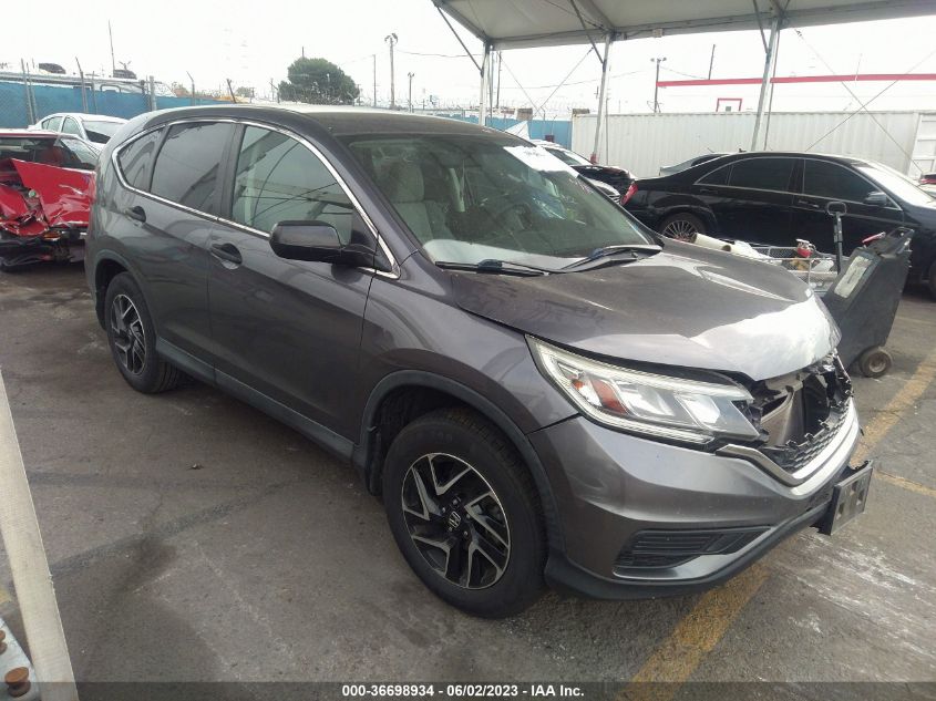 2016 HONDA CR-V SE - 2HKRM3H49GH549827